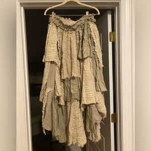 Magnolia Pearl green angel love skirt
